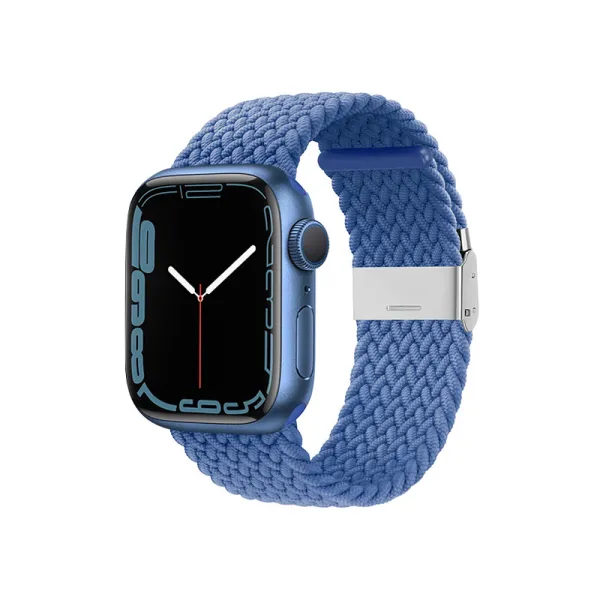 Crong Wave Band – Braided Apple Watch Strap 44/45/46/49mm (Blue)