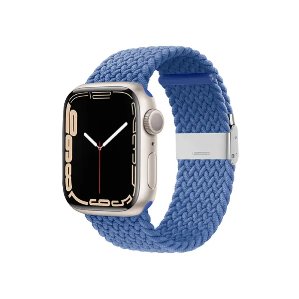 Crong Wave Band – Braided Apple Watch Strap 44/45/46/49mm (Blue)