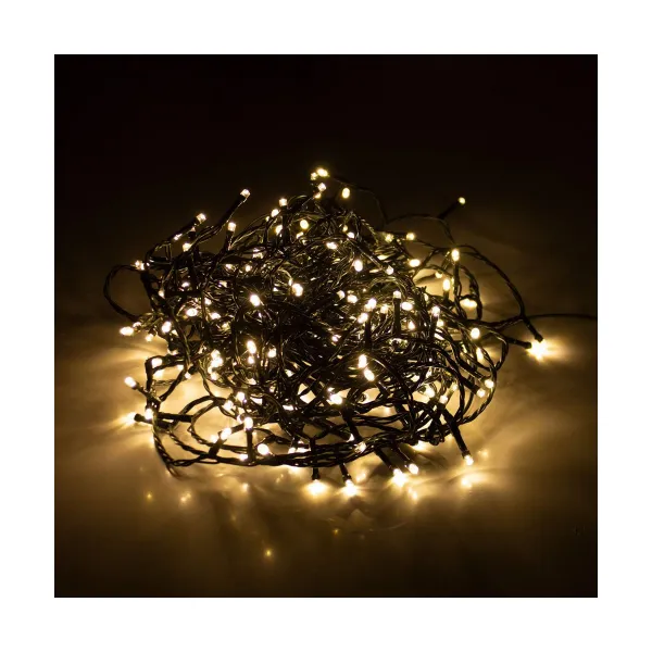 LED žibintų vainikas AX8401040 Šilta šviesa Šiltai balta 21 m Žalia