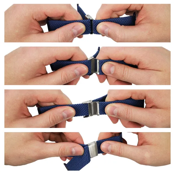 Crong Wave Band – Braided Apple Watch Strap 44/45/46/49mm (Blue)