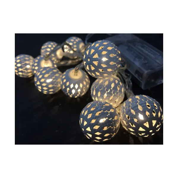 LED žibintų vainikas Decorative Lighting Sidabras