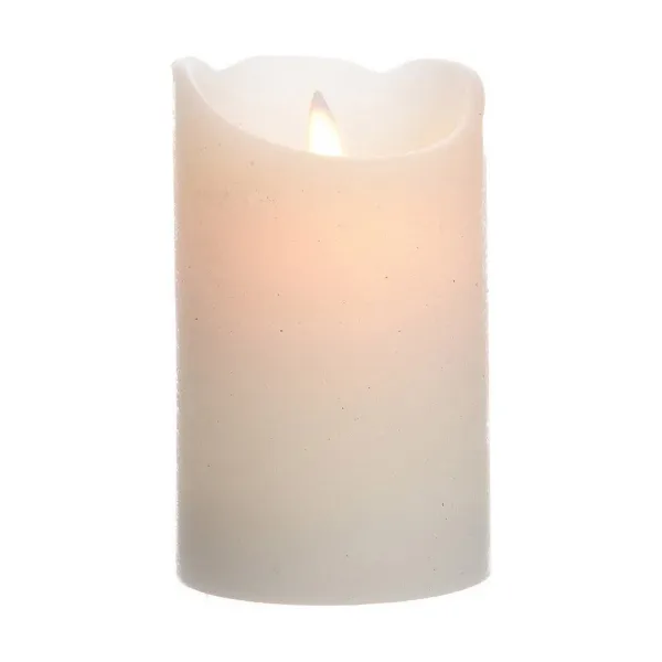 LED Žvakė Lumineo Balta Ø 7,5 X 12,5 CM (AA)