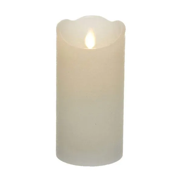 LED Žvakė Lumineo Balta Ø 7,5 X 15 CM (AA)