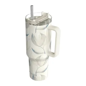 Quokka Stream - Stainless Steel Thermal Mug 1200 ml with Straw (Cotton)