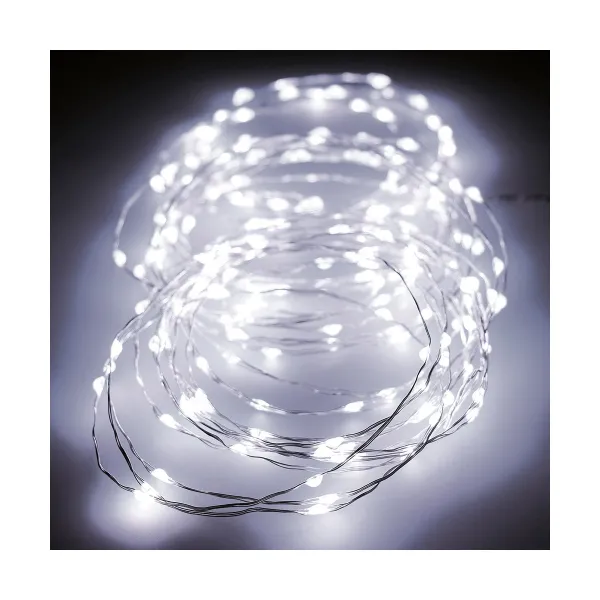 Wreath of LED Lights Lumineo Silver 5 m 12 m 14 m