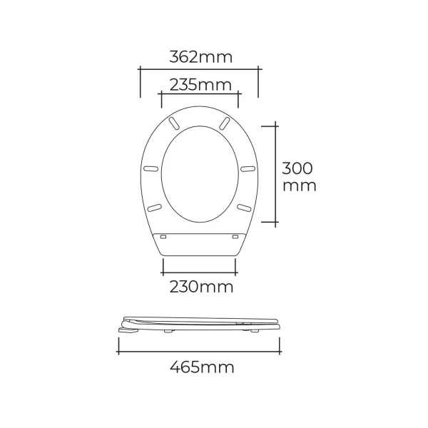 WC-istuin EDM 01512 Valkoinen PVC