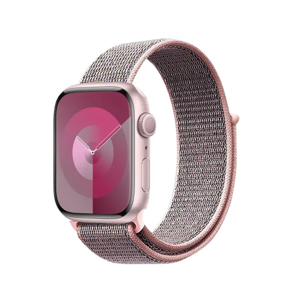 Crong Nylon - Sport Band for Apple Watch 38/40/41/42 mm (Light Pink)