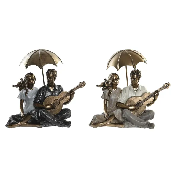 Dekoratyvinė figūrėlė DKD Home Decor 18 x 11 x 12,5 cm 18 x 11 x 17 cm Spalvotas Pora (2 vnt.)