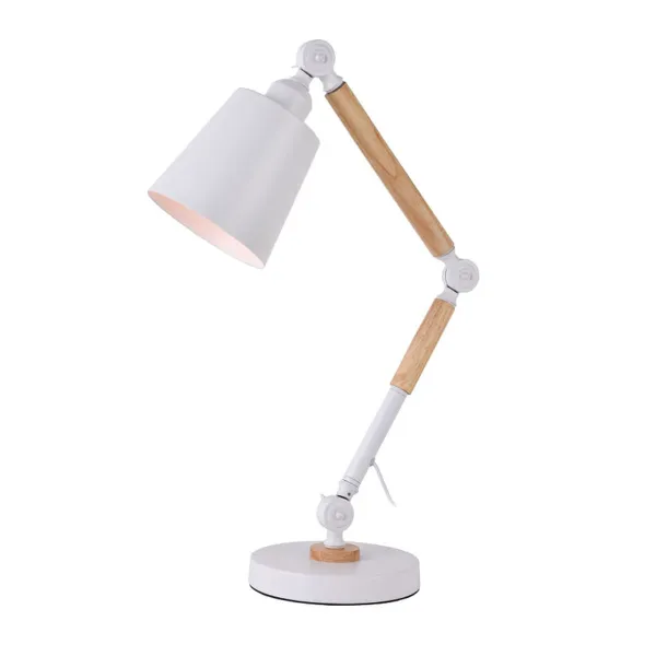 „Flexo“ / stalinė lempa EDM 32117 Balta Metalinis 60 W E27 Ø 18 x 53 cm
