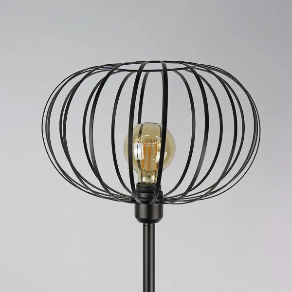 Grīdas lampa EDM 32122 Melns 60 W 220-240 V 35 x 35 x 150 cm Vintage