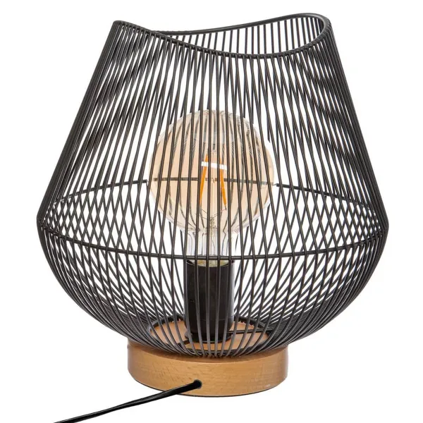 Pöytälamppu Atmosphera Jena Musta Metalli 40 W (Ø 28 x 26 cm)