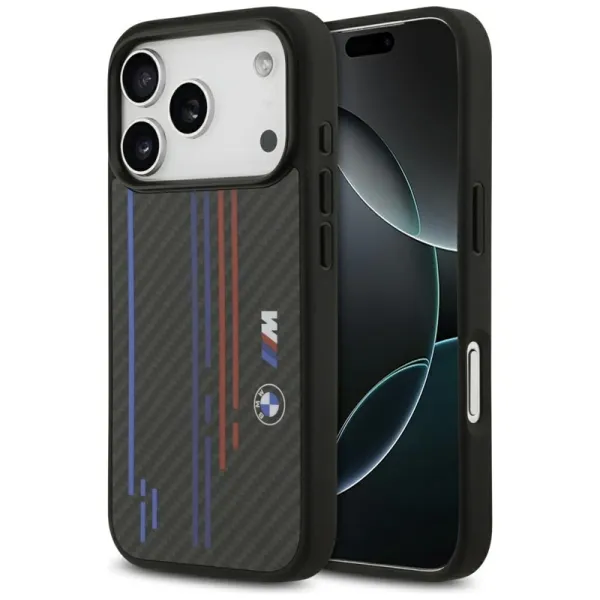 BMW M Kevlar Lines & Logo MagSafe - iPhone 17 Pro Case (Black)