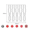 Светодиодные занавески EDM 71262 3,2 W 2 x 2 m Белый (1 штук)