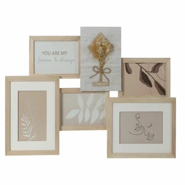 Kuvakehys DKD Home Decor 54 x 2,4 x 36,7 cm Kristalli Luonnollinen Shabby Chic