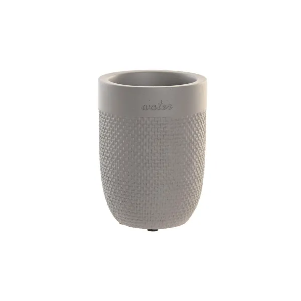 Stiklas DKD Home Decor Pilka Cementas 8 x 8 x 10,5 cm