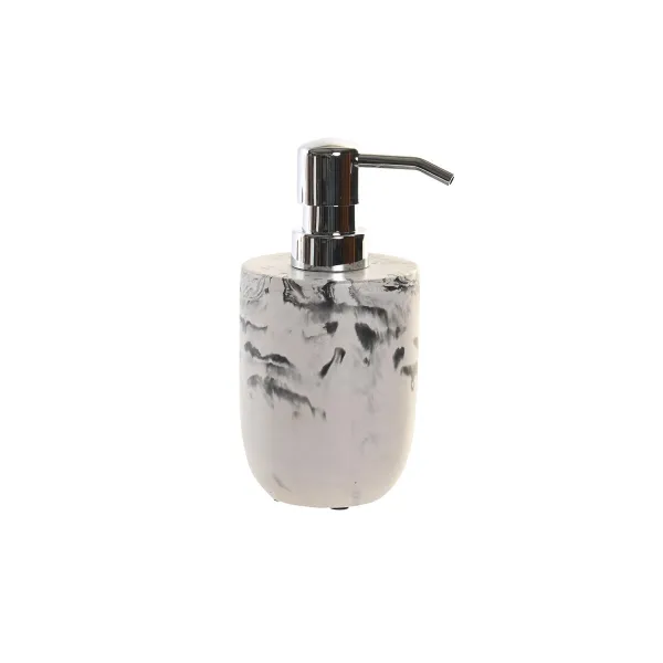 Ziepju dozators DKD Home Decor Melns Cements Balts