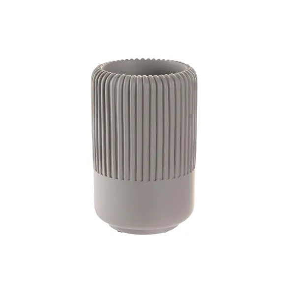 Stikls DKD Home Decor Pelēks Cements 7 x 7 x 11 cm