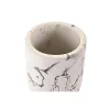 Stiklas DKD Home Decor Balta Juoda Cementas 7 X 7 X 9,5 CM