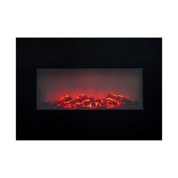 Decorative Electric Chimney Breast Classic Fire Memphis Black 1800 W 66 x 13 x 46 cm