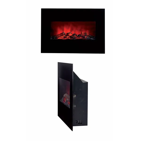 Dekoratīvs Elektrisks Skursteņa Aizsargs Classic Fire Memphis Melns 1800 W 66 x 13 x 46 cm