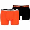 Men's Boxer Shorts Head Basic Black Orange