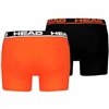 Men's Boxer Shorts Head Basic Black Orange