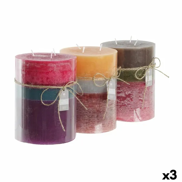 Вуаль DKD Home Decor Синий Коричневый Зеленый 14,5 x 14,5 x 20 cm (3 штук)