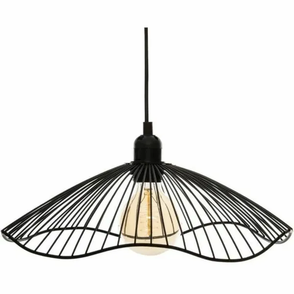Kattolamppu Atmosphera Cháteau 40W Musta Metalli (Ø 34 x 15,5 cm)
