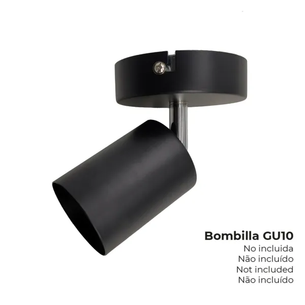 Kohdevalo EDM 32033 Musta 50 W GU10 ø 9 x 5,6 x 14,2 cm