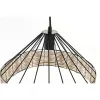 Pakabinamas apšvietimas DKD Home Decor 35 x 35 x 22 cm Juoda Metalinis Rotangas 50 W (2 vnt.)