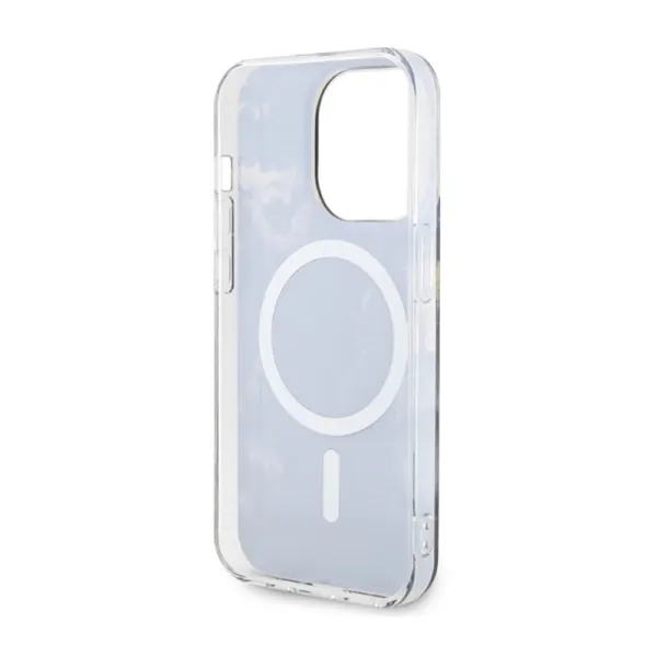 Guess Golden Marble MagSafe - Case for iPhone 14 Pro (Black)