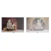 Декоративный шкафчик DKD Home Decor Разноцветный Деревянный MDF Будда бухгалтер (2 штук)