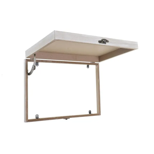 Koristerasia DKD Home Decor Keltainen Beige Pinkki Puu MDF Gėlės Maljakko Tiski (2 osaa)