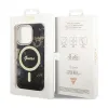 Guess Golden Marble MagSafe - Case for iPhone 14 Pro (Black)