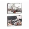 Декоративный шкафчик DKD Home Decor Разноцветный Деревянный MDF Восточный бухгалтер (2 штук)
