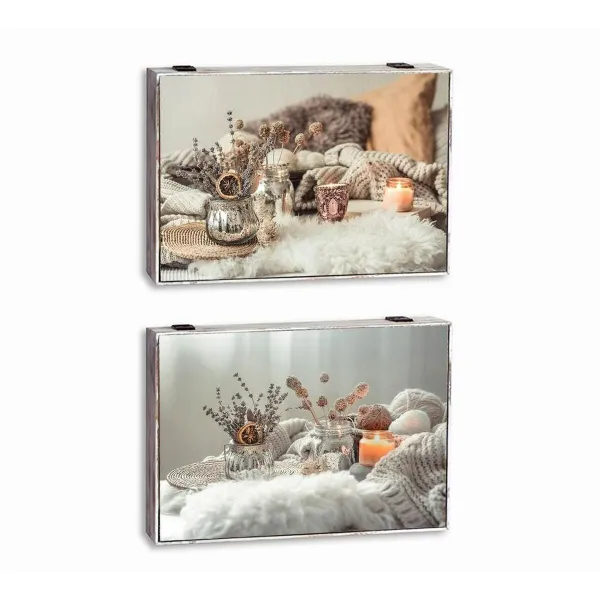 Декоративный шкафчик DKD Home Decor Разноцветный Деревянный MDF Spa бухгалтер (2 штук)