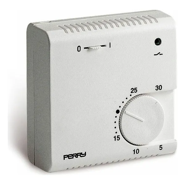Termostaat Perry 03016 Valge Analoog