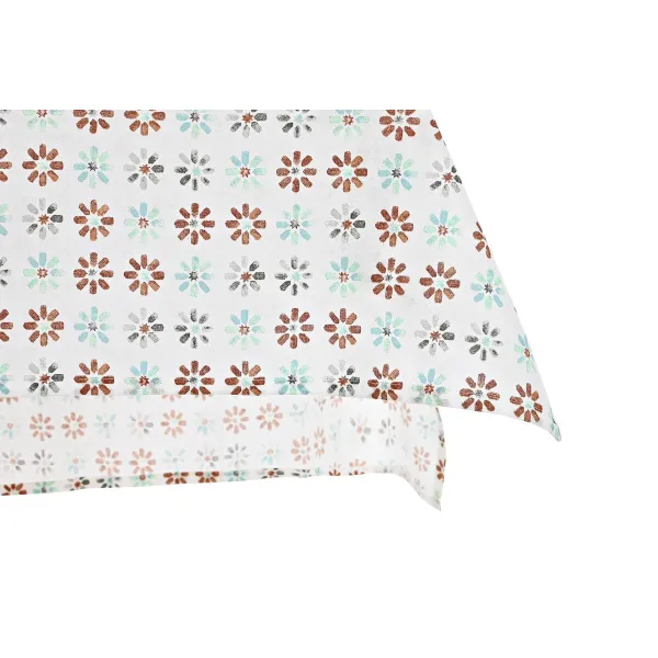 Staltiesė ir servetėlės DKD Home Decor 2 vnt. 150 x 150 x 0,5 cm Pilka Dangaus mėlynumo