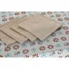 Staltiesė ir servetėlės DKD Home Decor 2 vnt. 150 x 150 x 0,5 cm Pilka Dangaus mėlynumo