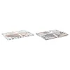 Staltiesė ir servetėlės DKD Home Decor 9 Dalys 2 vnt. 150 x 250 x 0,5 cm Pilka Dangaus mėlynumo