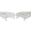 Pöytäliina ja lautasliinat DKD Home Decor 9 Kappaletta 2 osaa 150 x 250 x 0,5 cm Harmaa Taivaansininen