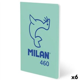 Notebook Milan Green A5 24 Sheets (6 Units)