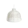 Kattolamppu DKD Home Decor Valkoinen Kullattu Rauta 50 W 51 x 51 x 38 cm