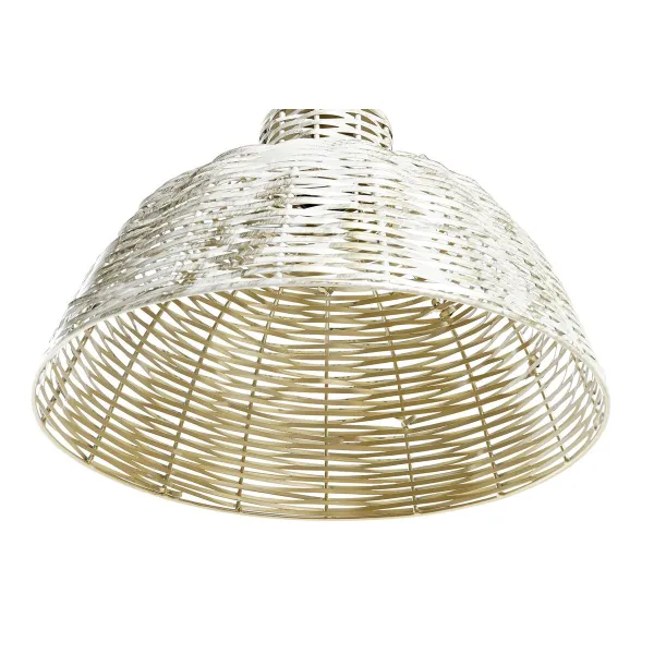 Kattolamppu DKD Home Decor 38 x 28 x 24 cm Kullattu Valkoinen Rauta 50 W