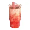 Quokka Mist - Stainless Steel Thermal Mug 720ml with Straw (Peach Petals)