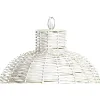 Потолочный светильник DKD Home Decor 38 x 28 x 24 cm Позолоченный Белый Железо 50 W