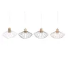 Потолочный светильник DKD Home Decor 34 x 34 x 21 cm Серебристый Чёрный Серый Розовый Металл Белый 50 W 60 W Сосна