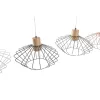 Ceiling Light DKD Home Decor 34 x 34 x 21 cm Silver Black Grey Pink Metal White 50 W 60 W Pinewood