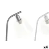 Desk lamp DKD Home Decor 22 x 15 x 46 cm Crystal Silver Black Grey Pink Metal White 220 V 40 W 25 W 4 Pieces