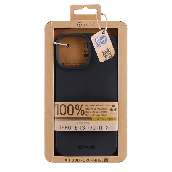 Mobile cover Muvit for Change iPhone 13 Pro Max Black